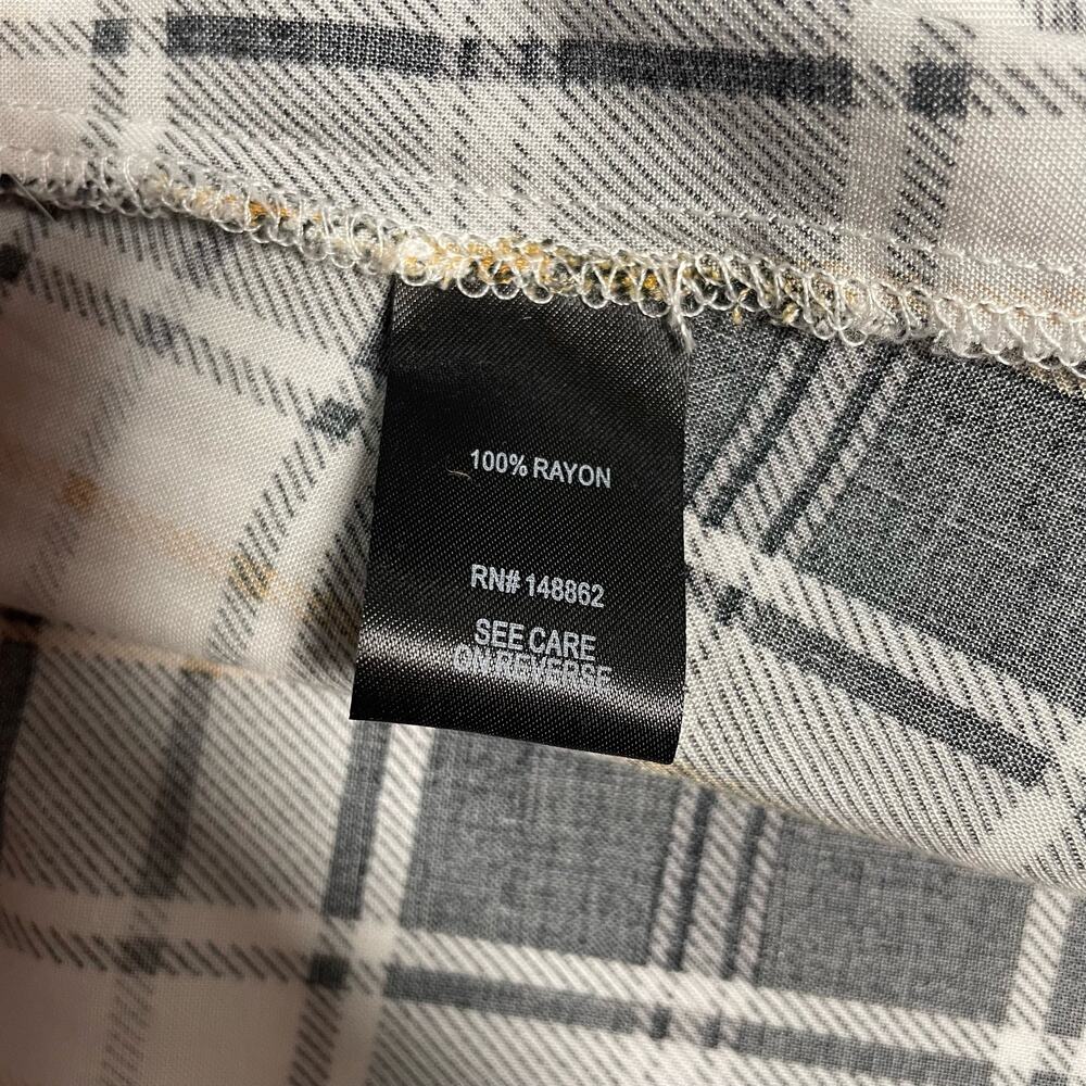 Torrid Plaid Challis Maxi Shirt Style Kimono Duster Size 1X - Picture 5 of 6
